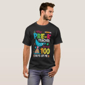 Fish Tail Pre-K Teacher Survived 100 Days Of Me T-Shirt (Vorne ganz)