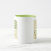 Fish Tale Woodblock Zeichnungen von Chariklia Zarr Tasse (Zentrum)