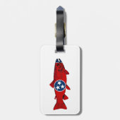 Fish Tennessee Trout Gepäckanhänger (Rückseite vertikal)