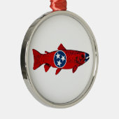Fish Tennessee Trout Ornament Aus Metall (Rechts)