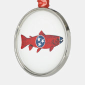Fish Tennessee Trout Ornament Aus Metall (Links)