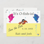 Fish Theme Humster Mobster Hochzeit Postcard Postkarte (Vorne/Hinten)