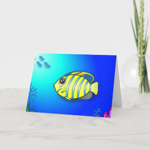 Fish Themed Geburtstagskarte Dankeskarte