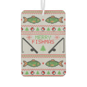 Fish Ugly Christmas Sweater Autolufterfrischer (Rückseite)