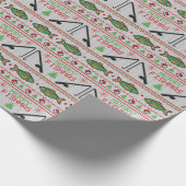 Fish Ugly Christmas Sweater Geschenkpapier (Ecke)