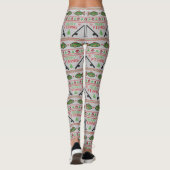 Fish Ugly Christmas Sweater Leggings (Rückseite)