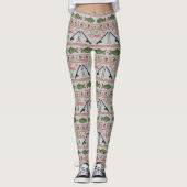 Fish Ugly Christmas Sweater Leggings (Vorderseite)