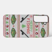 Fish Ugly Christmas Sweater Samsung Galaxy Hülle (Rückseite (Horizontal))