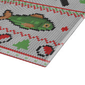 Fish Ugly Christmas Sweater Schneidebrett (Ecke)