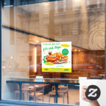 Fish-und-Chips-Café-Verkaufs-Promo individualisier