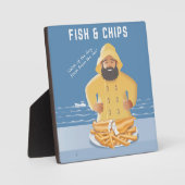 Fish und Chips Fotoplatte (Vorderseite)