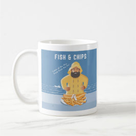 Fish und Chips Kaffeetasse
