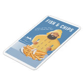 Fish und Chips Magnet (Linke Seite)