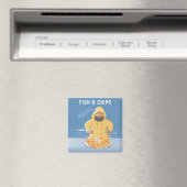 Fish und Chips Magnet (In Situ (Geschirrspüler))