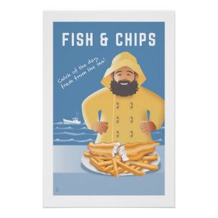 Fish und Chips Poster