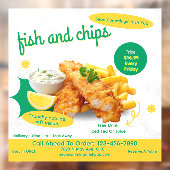 Fish-und-Chips-Restaurant-Werbung anpassen Fensteraufkleber (Blatt 2)