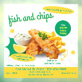 Fish-und-Chips-Restaurant-Werbung anpassen Fensteraufkleber (Blatt 3)
