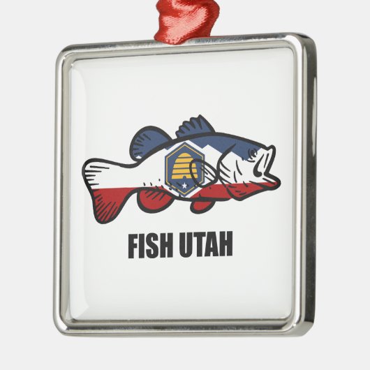 Fish Utah Ornament Aus Metall (Links)