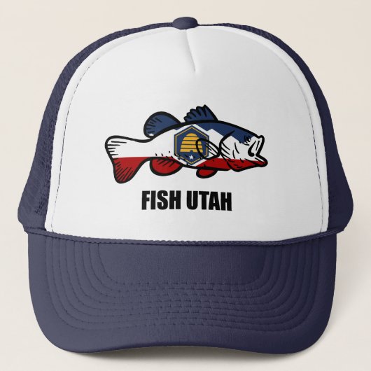 Fish Utah Truckerkappe (Vorderseite)