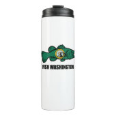 Fish Washington Staat Thermosbecher (Vorderseite)