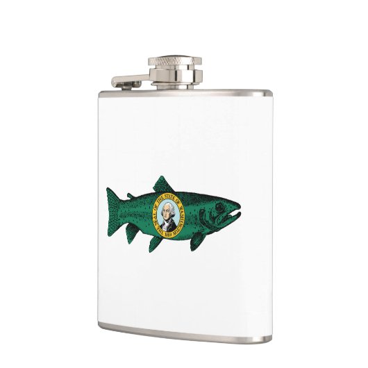 Fish Washington Staat Trout Flachmann (Links)