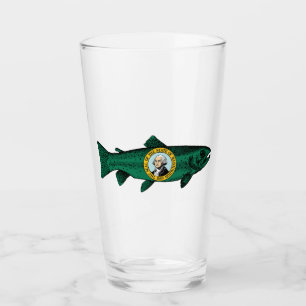 Fish Washington Staat Trout Glas