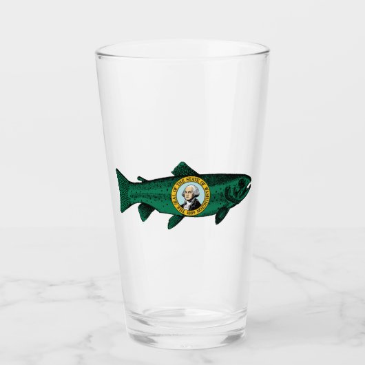 Fish Washington Staat Trout Glas (Vorderseite)