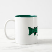 Fish Washington Staat Trout Zweifarbige Tasse (Links)