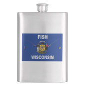 Fish Wisconsin Flachmann (Vorderseite)