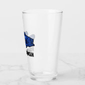 Fish Wisconsin Flag Glas (Links)