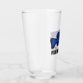 Fish Wisconsin Flag Glas (Rechts)