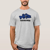 Fish Wisconsin Flag T-Shirt (Vorderseite)