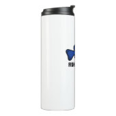 Fish Wisconsin Flag Thermosbecher (Nach links gedreht)