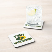 Fish Wisconsin Getränkeuntersetzer (Rechte Seite)