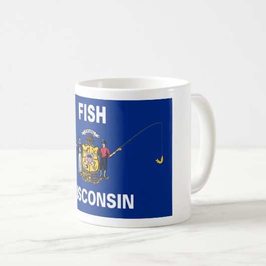 Fish Wisconsin Kaffeetasse (VorderseiteRechts)
