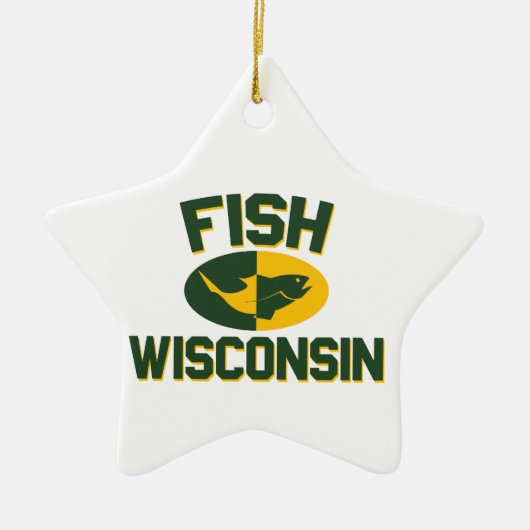 Fish Wisconsin Keramikornament (Vorne)