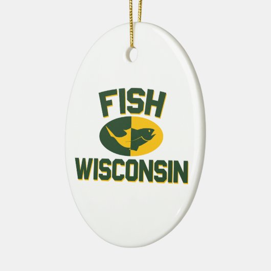 Fish Wisconsin Keramikornament (Links)