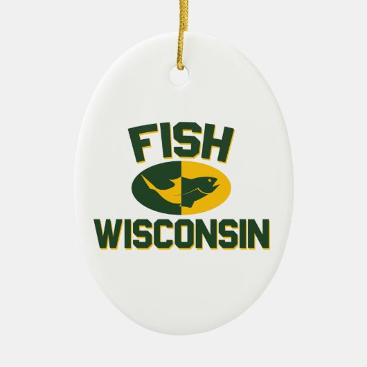 Fish Wisconsin Keramikornament (Vorne)