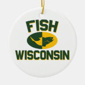 Fish Wisconsin Keramikornament (Vorne)