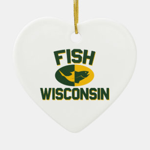 Fish Wisconsin Keramikornament