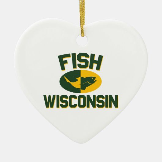 Fish Wisconsin Keramikornament (Vorne)