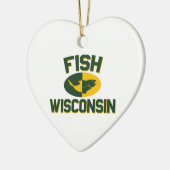 Fish Wisconsin Keramikornament (Links)