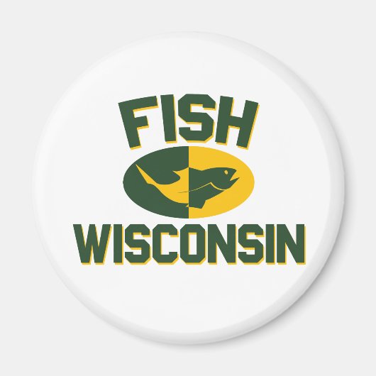 Fish Wisconsin Magnet (Vorne)