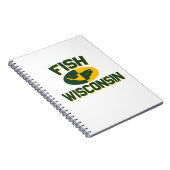 Fish Wisconsin Notizblock (Rechte Seite)