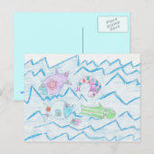 Fish Wish Postkarte (Vorne/Hinten)