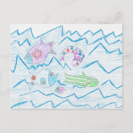 Fish Wish Postkarte (Vorderseite)