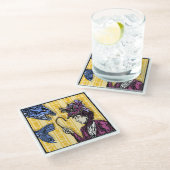 Fishaken - Pop Goth Nightmare Surreal Art Glasuntersetzer (Schrägansicht)