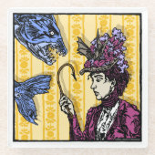 Fishaken - Pop Goth Nightmare Surreal Art Glasuntersetzer (Vorderseite)