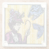 Fishaken - Pop Goth Nightmare Surreal Art Glasuntersetzer (Rückseite)