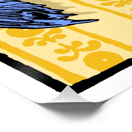 Fishaken - Pop Goth Nightmare Surreal Art Poster (Ecke)